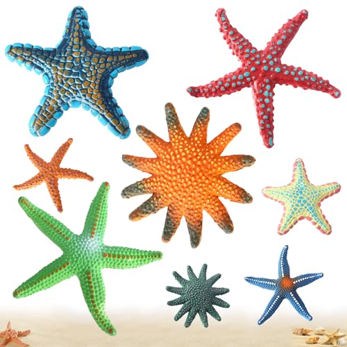 Seestern Unterwasser für Kinder, 8 Stück Pool Meerestier Spielzeug, Seestern Pool Spielzeug, Gummi Meerestiere, Schwimmbad Unterwasser Poolspielzeuge Tauchtiere für Erwachsene Mädchen Junge Seestern Unterwasser für Kinder, 8 Stück Pool Meerestier Spielzeug, Seestern Pool Spielzeug, Gummi Meerestiere, Schwimmbad Unterwasser Poolspielzeuge Tauchtiere für Erwachsene Mädchen Junge von Seasboes