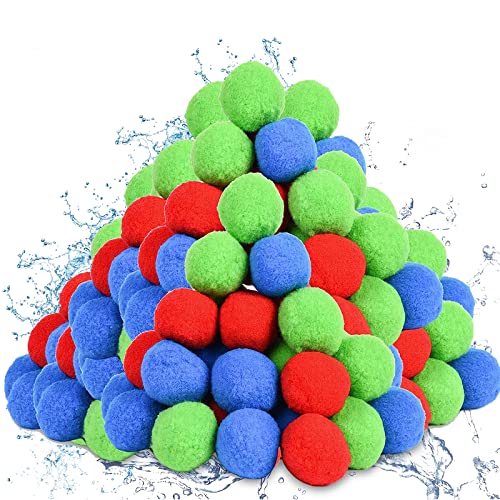 Wasserbomben Bälle, 24 Baumwoll Wasserbälle, Wasser Waterbomb, Wasserbomben Set Splash Bälle, Wiederverwendbare Spritzwasserbälle, Schwamm Bälle, Plüschbälle Wasser für Wasserspaß für Kinder, Pool Wasserbomben Bälle, 24 Baumwoll Wasserbälle, Wasser Waterbomb, Wasserbomben Set Splash Bälle, Wiederverwendbare Spritzwasserbälle, Schwamm Bälle, Plüschbälle Wasser für Wasserspaß für Kinder, Pool von Seasboes