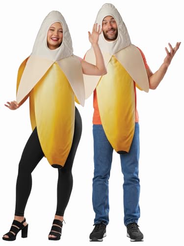 Seasons Halloween-Kostüm für Erwachsene, Bananen-Kostüm, Obstkostüm, gelb, Einheitsgröße Seasons Halloween-Kostüm für Erwachsene, Bananen-Kostüm, Obstkostüm, gelb, Einheitsgröße von Seasons