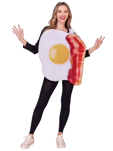 Seasons Speck- und Eier-Kostüm, Halloween-Kostüm, lustiges Erwachsenenkostüm, Einheitsgröße Seasons Speck- und Eier-Kostüm, Halloween-Kostüm, lustiges Erwachsenenkostüm, Einheitsgröße von Seasons