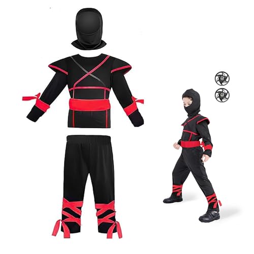 Seawhisper Ninja Kostüm Jungen Kinder Karneval Kostüm Faschingskostüme Kinderkostüme 116 122 von Seawhisper