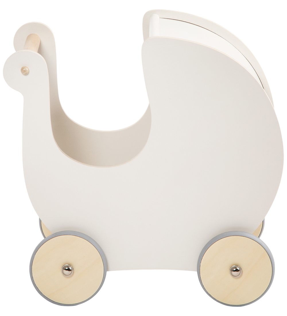 Sebra Puppenwagen - Holz - Grauweiß - Sebra - One Size - Puppenwagen Sebra Puppenwagen - Holz - Grauweiß - Sebra - One Size - Puppenwagen von Sebra