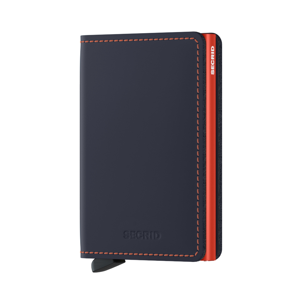 Secrid Kartenetui Slimwallet Matte Nightblue Orange Secrid Kartenetui Slimwallet Matte Nightblue Orange von Secrid