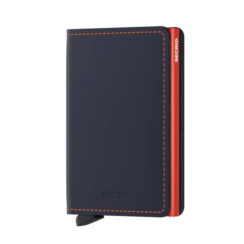 Secrid Kartenetui Slimwallet Matte Nightblue Orange Secrid Kartenetui Slimwallet Matte Nightblue Orange von Secrid