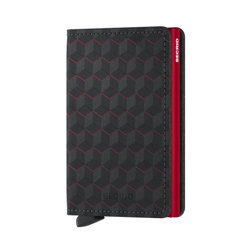 Secrid Kartenetui Slimwallet Optical Black Red von Secrid