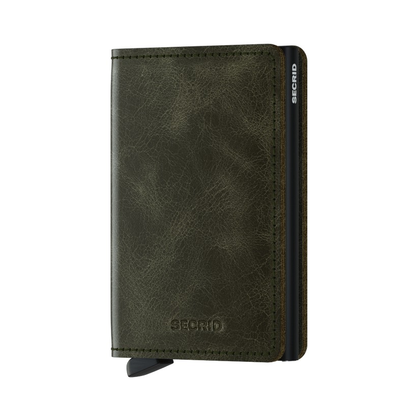 Secrid Kartenetui Slimwallet Vintage Olive-Black von Secrid