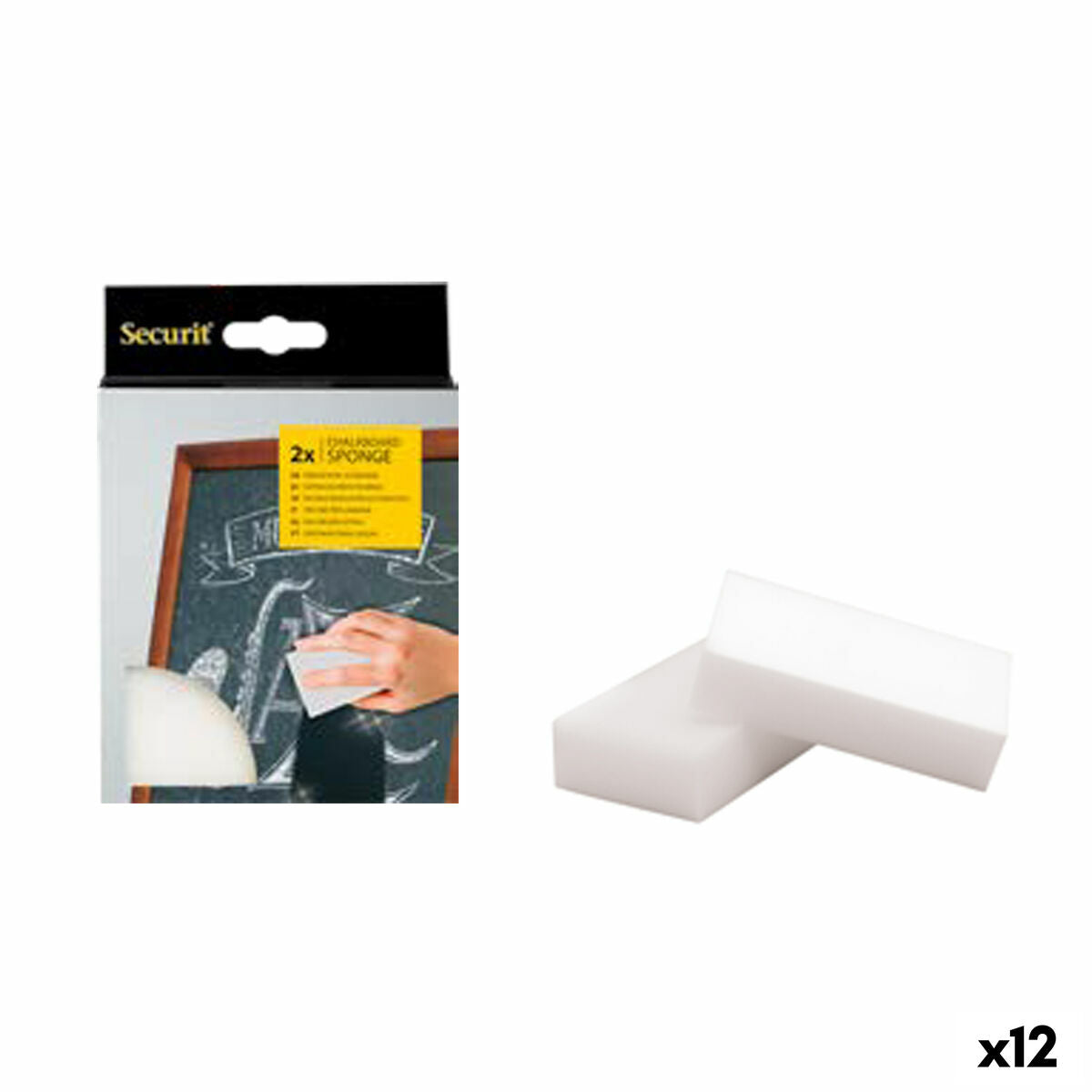 Tafel Radiergummi Securit Melamine 2,5 x 6 x 10,5 cm 2 Stück Tafel Radiergummi Securit Melamine 2,5 x 6 x 10,5 cm 2 Stück von Securit