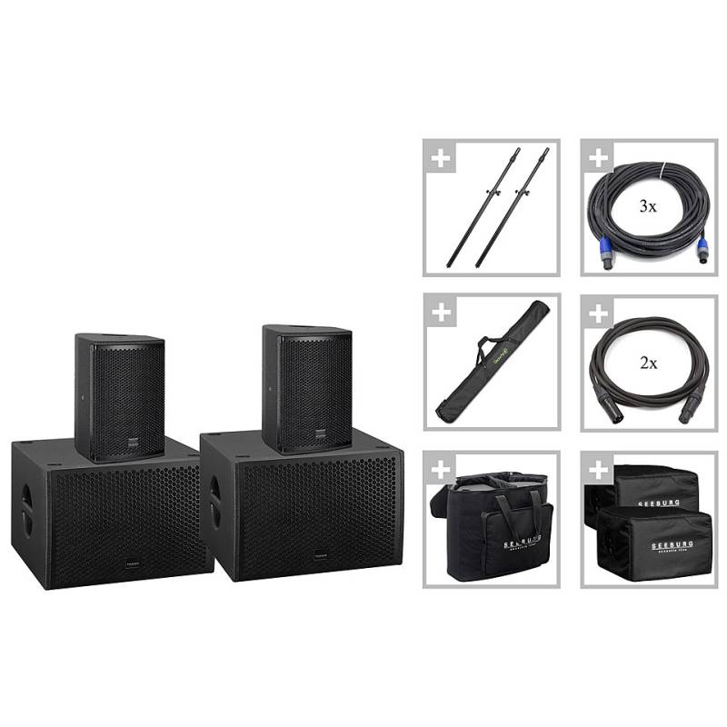 Seeburg Acoustic Line pro2416A Aktiv-PA-Set von Seeburg Acoustic Line