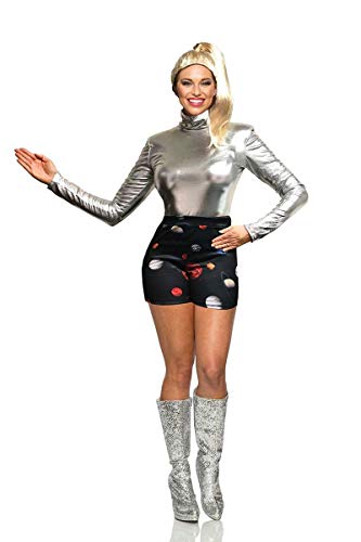 Seeing Red SNL Space Shorts Costume Complete with Wig and Top | Women's von Seeing Red