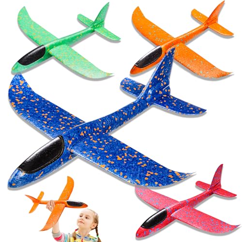 Styropor Flugzeuge Spielzeug Flugzeug Kinder - 4 Stück Flieger Styropor Kinder Groß, Wurfgleiter für Eltern-Kind Spiele im Freien Styropor Flugzeuge Spielzeug Flugzeug Kinder - 4 Stück Flieger Styropor Kinder Groß, Wurfgleiter für Eltern-Kind Spiele im Freien von Seelenklang