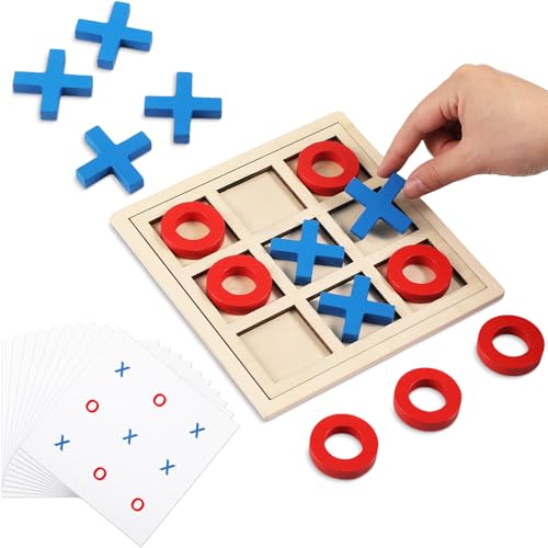 Seenelling Holz-Tic-Tac-Toe-Spiel, Tic Tac Toe, Brettspiele, Demenz-Aktivitäten für Senioren mit passenden und Puzzle-Vorlagen, XO-Schachbrettspiel für ältere Menschen, ansprechende Tischdekoration Seenelling Holz-Tic-Tac-Toe-Spiel, Tic Tac Toe, Brettspiele, Demenz-Aktivitäten für Senioren mit passenden und Puzzle-Vorlagen, XO-Schachbrettspiel für ältere Menschen, ansprechende Tischdekoration von Seenelling