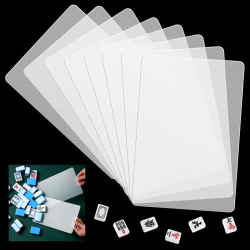 Seenelling Mahjong-Fliesen-Mixer zum Mischen und Mischen von Fliesen, Kunststoff-Spielzubehör, Geschenke für Mahjong-Liebhaber, transparent, 8 Stück Seenelling Mahjong-Fliesen-Mixer zum Mischen und Mischen von Fliesen, Kunststoff-Spielzubehör, Geschenke für Mahjong-Liebhaber, transparent, 8 Stück von Seenelling