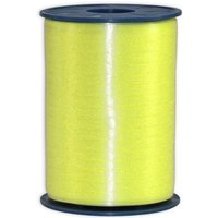 Geschenkband in zitronengelb matt, Kunststoff, 500m x 5mm Geschenkband in zitronengelb matt, Kunststoff, 500m x 5mm von Segelken