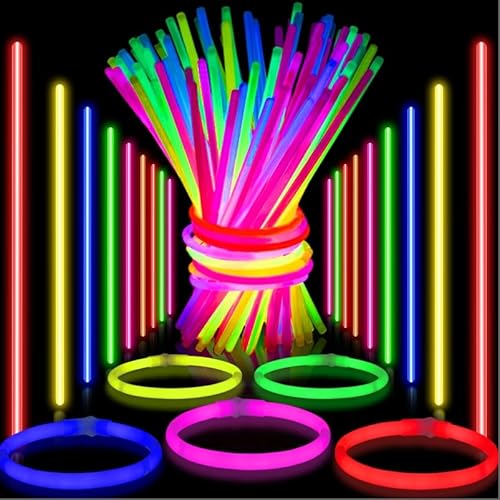 Segotendy Knicklichter Party Set, Knicklichter 100 Stück mit 100 Anschlüssen, 20CM Ultra Heller 6 Farben Leuchtstäbe Glow Stick für Kinder Weihnachtsdeko Weihnachtsgeschenke Halloween Silvester Deko Segotendy Knicklichter Party Set, Knicklichter 100 Stück mit 100 Anschlüssen, 20CM Ultra Heller 6 Farben Leuchtstäbe Glow Stick für Kinder Weihnachtsdeko Weihnachtsgeschenke Halloween Silvester Deko von Segotendy