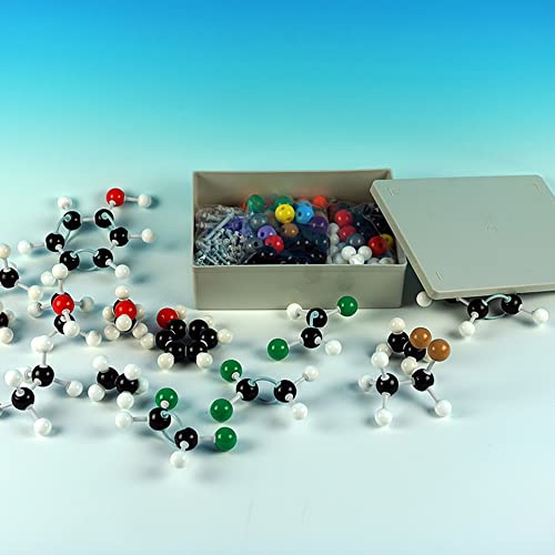 444pcs Molekularmodell -Kit Set Advanced Science Lern -Tool für organische Chemie- und Biologiemodelle Multikolf Kunststoff 196 Atome 244 Linkschlüssel 3 Orbitale 1 Tool 444pcs Molekularmodell -Kit Set Advanced Science Lern -Tool für organische Chemie- und Biologiemodelle Multikolf Kunststoff 196 Atome 244 Linkschlüssel 3 Orbitale 1 Tool von Segrehy