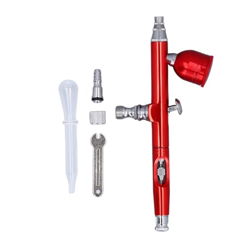 Airbrush -Pistolenfarbe Sprühpistole 0,3 mm Düse 6c Tasse Verstellbares einheitliches Sprühen für Modell Malerei Möbel Reparatur Aluminium Kupfer von Segrehy