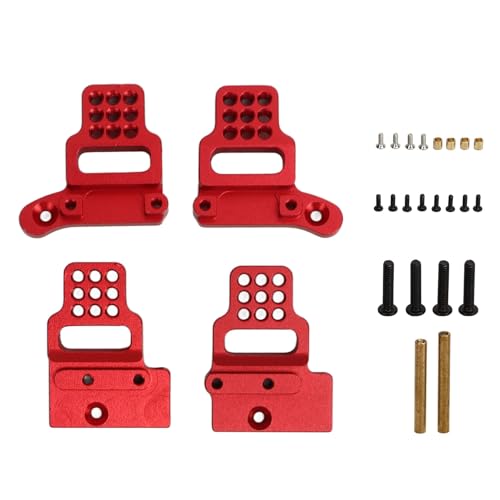 RC Montage -Halterung Aluminiumlegierung Legierbares Stoßdämpfer Direkter Ersatz Einfacher Installation für Traxxas TRX4M 1/18 RC -Autozubehör (Rot) von Segrehy