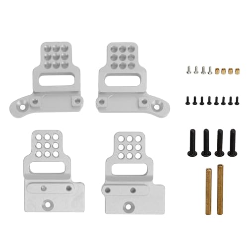 RC Montage -Halterung Aluminiumlegierung Legierbares Stoßdämpfer Direkter Ersatz Einfacher Installation für Traxxas TRX4M 1/18 RC -Autozubehör (Silber) von Segrehy