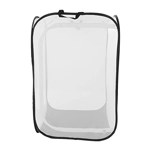 Schmetterling Käfignetz transparente Zuchtlebensraum Gute Belüftung zusammenklappbarer Insektenkäfig für Outdoor -Schmetterling Fütterung Polyestergarn -Netz 61x61x91cm von Segrehy