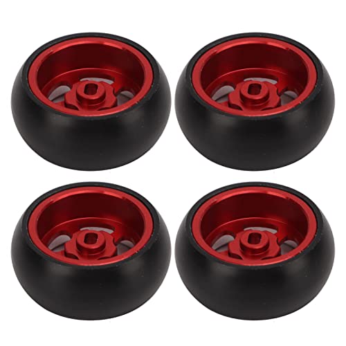 Segrehy 4 PCs RC -Driftreifen hoher Abriebfestigkeit Starke Polsterung einfach Installation RC -Autoreifen für 1/28 RC -Auto (Rot) von Segrehy