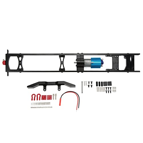 Segrehy RC Metall-Chassis hoch simulierendes fern gesteuertes Autozubehör für Naughty Dragon B16R 1 (Schwarz) von Segrehy