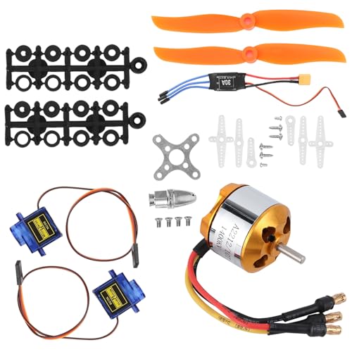 2212 1400KV RC Bürstenloser Motor Helikopterteile, 8060 Propeller 9G Servo 30A Hubschrauber Kit RC XT60 Helikopter Fixed Wing Set für Ferngesteuerten Hubschrauber 2212 1400KV RC Bürstenloser Motor Helikopterteile, 8060 Propeller 9G Servo 30A Hubschrauber Kit RC XT60 Helikopter Fixed Wing Set für Ferngesteuerten Hubschrauber von Segutage