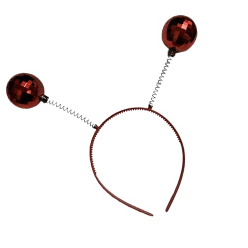 Schimmerndes Silber-Stirnband, Party-Haarschmuck, Kostüm, Kopfbedeckung für Halloween-Party, mit zwei runden Alien-Kugeln Schimmerndes Silber-Stirnband, Party-Haarschmuck, Kostüm, Kopfbedeckung für Halloween-Party, mit zwei runden Alien-Kugeln von Sehuby