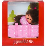 Monchhichi Plüschfigur Girl mit Cot 20cm von Sekiguchi Co. Ltd.