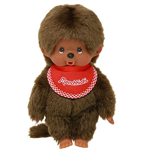 Sekiguchi Junge Color | 20 cm | Monchhichi Puppe | mit original rotem Lätzchen von Sekiguchi