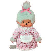 Monchhichi Plüschfigur Großmutter mit Kleid grau 20cm von Sekiguchi