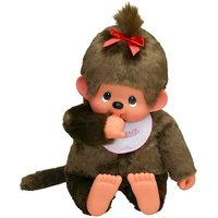 Monchhichi Plüschfigur Mädchen mit Latz pink/braun 80cm Monchhichi Plüschfigur Mädchen mit Latz pink/braun 80cm von Sekiguchi