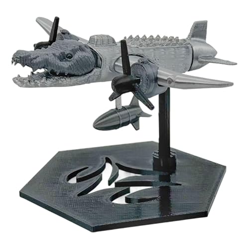 3D Italian Brainrot Tung Tung Tung Sahur Action Figures, Tralalero Tralala Shark Meme Figure Desk Decor, Games Toys Cake Topper Mini Figures Set Action Figures PVC Toys Dolls-Crocodile von Seksui