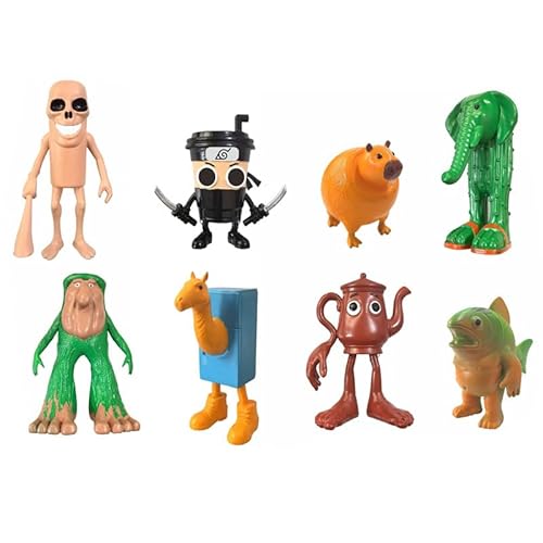 Italian Brainrot Action Figures Set, Tung Tung Tung Sahur Tralalero Tralala Shark Meme Figure Desk Decor, Games Toys Cake Topper Mini Figures Set Action Figures PVC Toys Dolls-8PCSA Italian Brainrot Action Figures Set, Tung Tung Tung Sahur Tralalero Tralala Shark Meme Figure Desk Decor, Games Toys Cake Topper Mini Figures Set Action Figures PVC Toys Dolls-8PCSA von Seksui