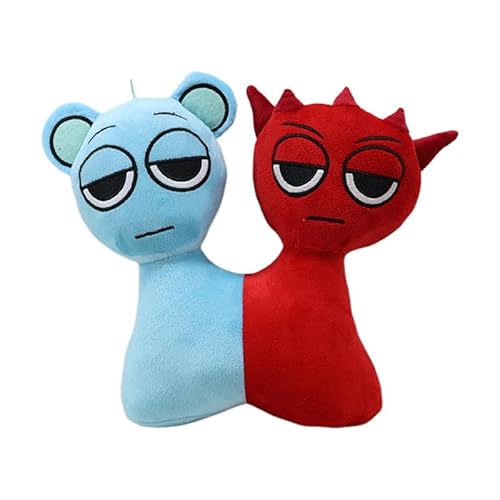 Sprunki Plushies Toy, Sprunki Plush, 2025 New Monster Horror Game Stuffed Figure Doll, Halloween Christmas Birthday Choice Gifts for Boys Girls -Red Sprunki Plushies Toy, Sprunki Plush, 2025 New Monster Horror Game Stuffed Figure Doll, Halloween Christmas Birthday Choice Gifts for Boys Girls -Red von Seksui