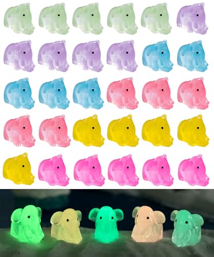 Select Zone 30 Stück Elefant Mini Harz Figuren Dunkeln Leuchtende Kleine Tiere Glow Miniatur Figuren für Garten-Deko, Kinderzimmer und Sammler Select Zone 30 Stück Elefant Mini Harz Figuren Dunkeln Leuchtende Kleine Tiere Glow Miniatur Figuren für Garten-Deko, Kinderzimmer und Sammler von Select Zone