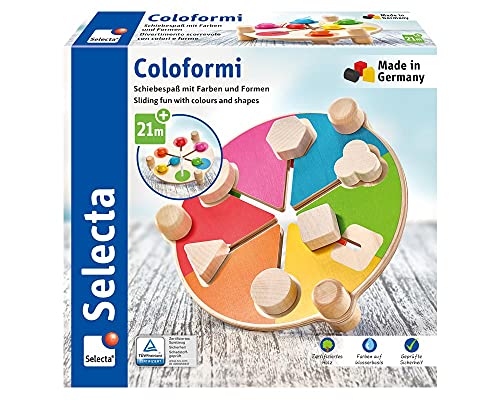 Selecta 62083 Coloformi, Schiebespaß mit Farben und Formen, 19,5 cm von Selecta