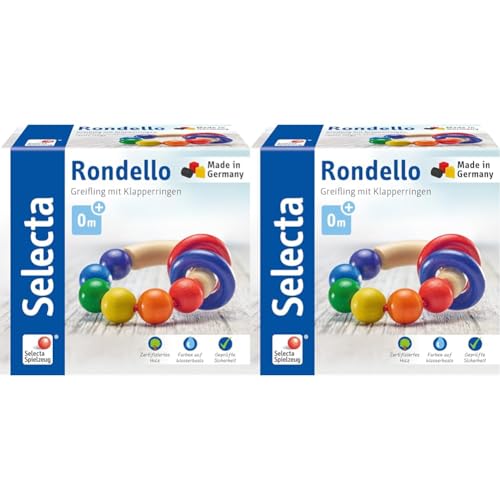 Selecta 61007 Rondello, Greifling, 7,5 cm (Packung mit 2) von Selecta