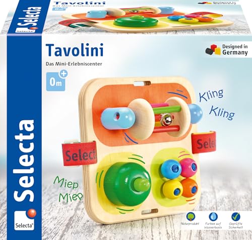 Selecta 62014 Tavolini, Motorikspielzeug aus Holz, 14 cm von Selecta