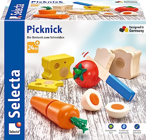 Selecta 62020 Picknick, Klett und Schneidespielzeug, 2 Jahre to 5 Jahre, 13 Teile von Selecta