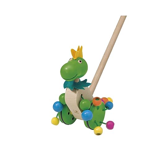 Selecta 62027 Tattolo, Schiebefigur, Schiebe-und Nachziehspielzeug aus Holz, 21 cm von Selecta