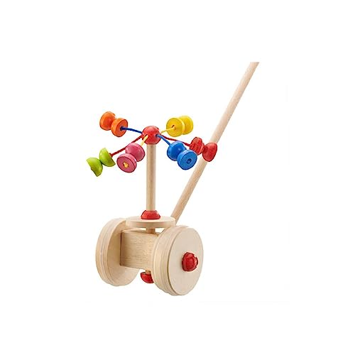 Selecta 62031 Karussell, Schiebefigur, Schiebe-und Nachziehspielzeug aus Holz, 20 cm von Selecta