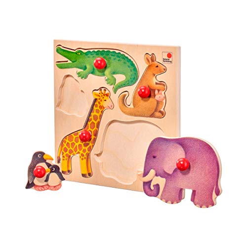 Selecta 62046 Zoo Holzpuzzle, 5 Teile von Selecta