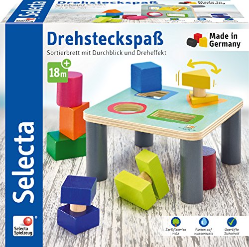 Selecta 62059 Drehsteckspaß, Sortier- und Steckspiel aus Holz Selecta 62059 Drehsteckspaß, Sortier- und Steckspiel aus Holz von Selecta