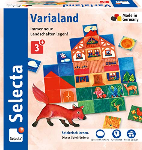 Selecta 63021 Varialand, Legespiel aus Holz, Schmidt Spiele von Selecta