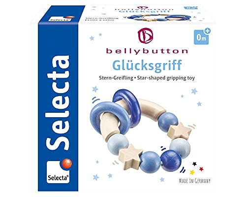 Selecta 64010 Glücksgriff, Greifling - bellybutton, blau, 7,5 cm von Selecta