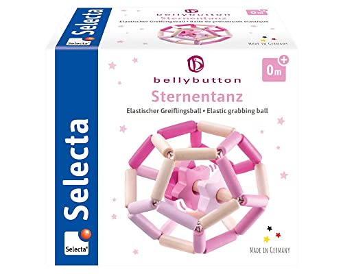 Selecta 64021, Sternentanz rosa, bellybutton, Greiflingsball, 11,5 cm, 1 Stück von Selecta