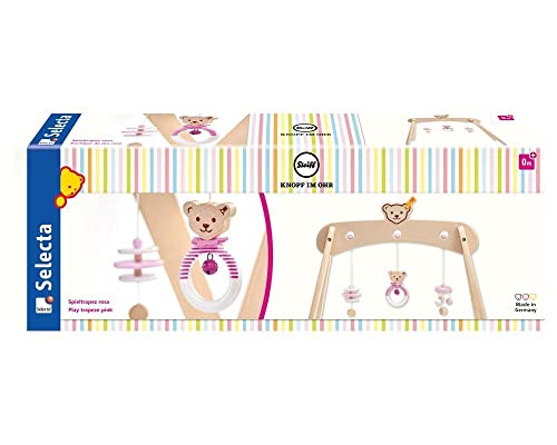 Selecta Bear 64306 Steiff Spieltrapez aus Holz, rosa, 59 cm von Selecta