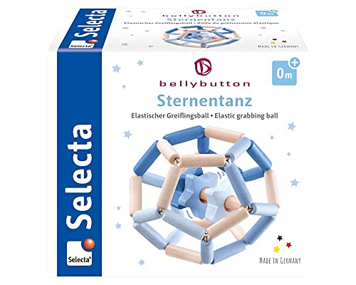 Selecta 64022 Sternentanz blau, bellybutton, Greiflingsball, 11,5 cm von Selecta