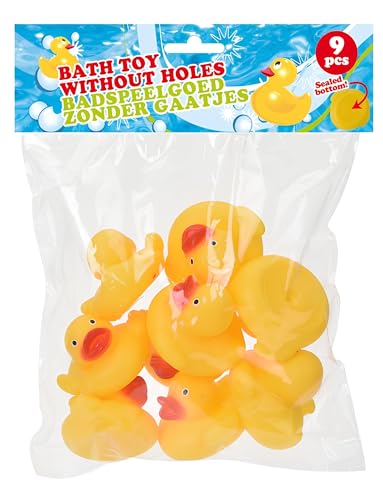 Koopman International S23000030 Enten für das Bad, 5,5 cm, S/9 Stück, gelb von Self Import Agencies