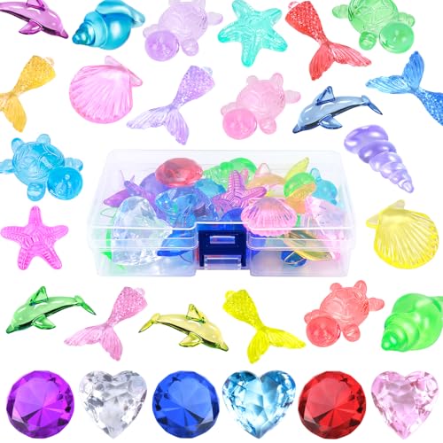 SelfTek 26 Stück Tauchjuwel Pool Spielzeug, Tauchspielzeug für Kinder, Sommer Schwimm Tauch Spielzeug Set mit Meerestieren und Edelstein, Edelstein Unterwasser für Kinder Mädchen Junge SelfTek 26 Stück Tauchjuwel Pool Spielzeug, Tauchspielzeug für Kinder, Sommer Schwimm Tauch Spielzeug Set mit Meerestieren und Edelstein, Edelstein Unterwasser für Kinder Mädchen Junge von SelfTek